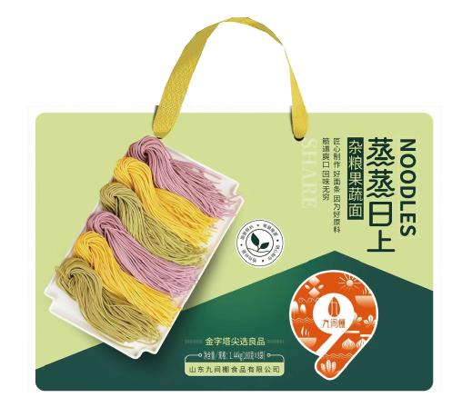 九间棚 蒸蒸日上 杂粮果蔬面条 筋道爽口1.44kg 商品图0