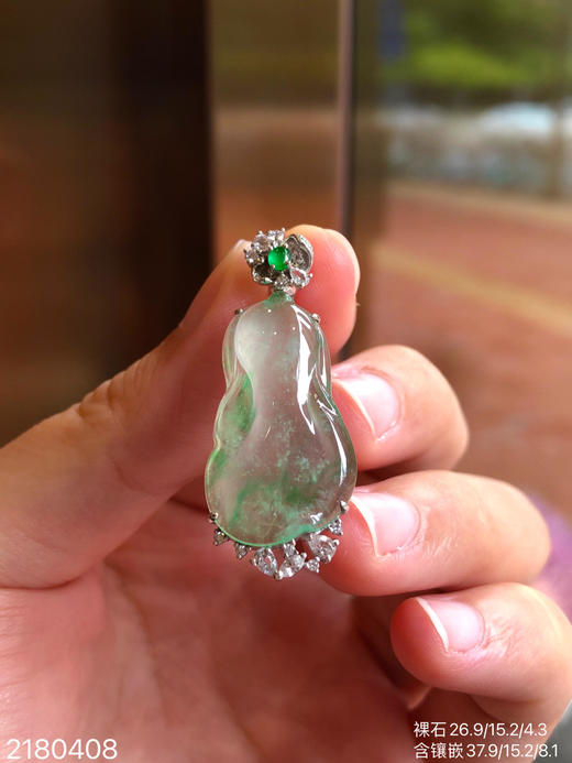 2180408，玻璃飘翠白菜吊坠，29999 商品图8