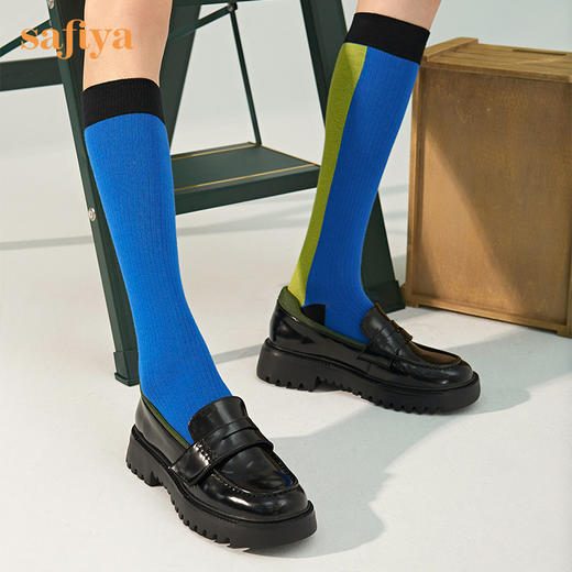 Safiya/索菲娅浅口单鞋2022秋季新款一脚蹬基础款圆头百搭超轻系列乐福鞋 SF23112004 商品图5