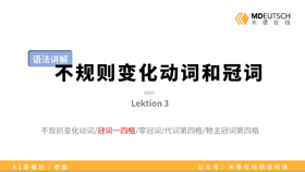 【语法】不规则变化动词和冠词丨L3