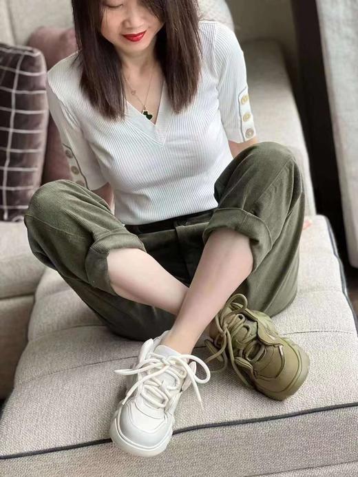 westory秋季新款休闲舒适厚底老爹鞋72151 商品图4