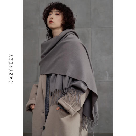 EAZYPEZY 2022AW 歌剧院羊绒披肩 商品图2