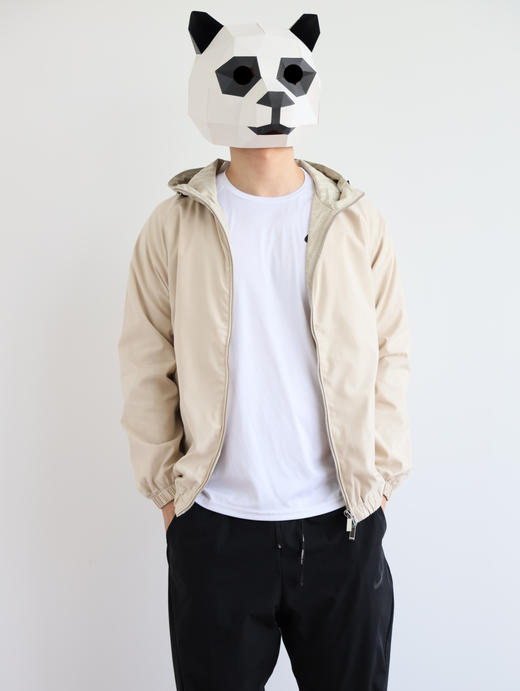 西D 卡其色薄款连帽风衣外套 WT477 商品图3