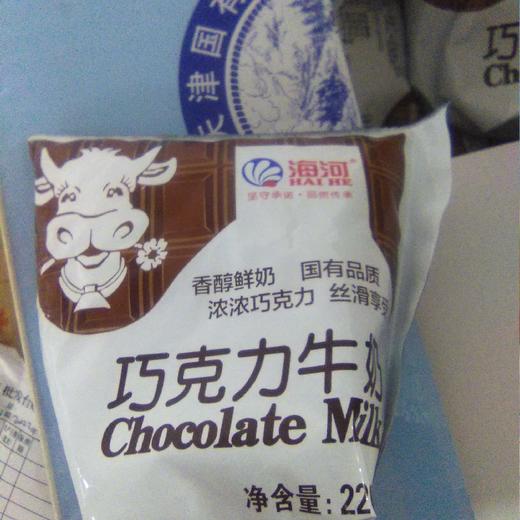 海河牛奶袋装220ml 巧克力牛奶 商品图0