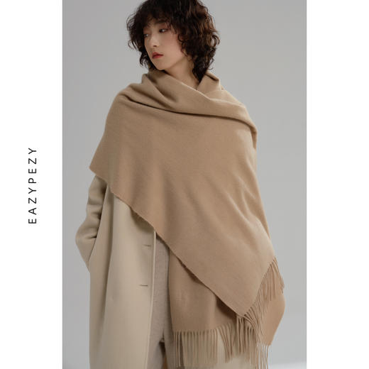 EAZYPEZY 2022AW 歌剧院羊绒披肩 商品图1