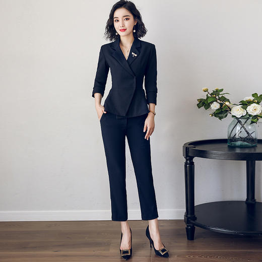 西装套装女时尚西服职业装气质女神范酒店工作服高端工装正装职场 商品图0