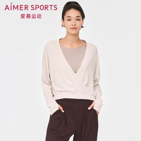 【直发】爱慕运动外穿女士禅柔III秋季套头休闲宽松纯色瑜伽外搭AS144P51