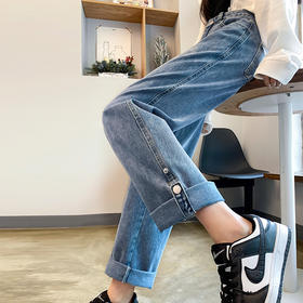 【HEY+JEANS】秋季新款 女士防掉色牛仔裤 防水 防油污牛仔裤