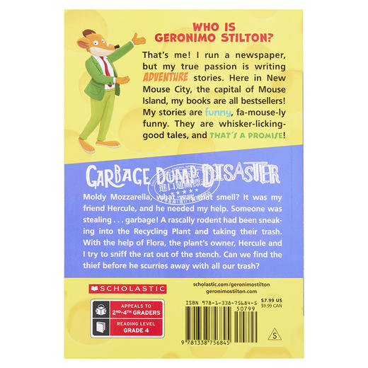 【中商原版】Geronimo Stilton 老鼠记者78 Mysterious Eye of the Dragon 儿童插图章节书 故事图画书 英文原版 进口图书 商品图1