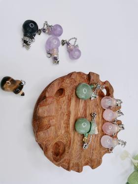 平衡小柅 异形玉石扩香瓶坠 DIY精油扩香瓶 每款限量