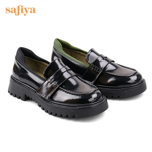 Safiya/索菲娅浅口单鞋2022秋季新款一脚蹬基础款圆头百搭超轻系列乐福鞋 SF23112004 商品图10