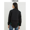 VIMAGE/纬漫纪秋款新款翻领宽松风衣外套VC2204008 商品缩略图4