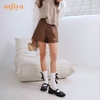 Safiya/索菲娅2022年秋季新品法式小香风复古交叉带玛丽珍小皮鞋SF23111086 商品缩略图8