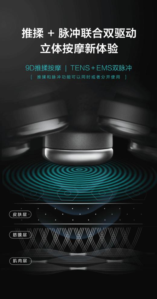 SKG 热炙推揉颈椎按摩仪 深空灰 G7pro 商品图3