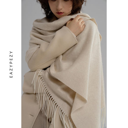 EAZYPEZY 2022AW 歌剧院羊绒披肩 商品图0