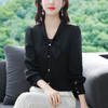 重磅仿真丝衬衫长袖新款时尚法式复古港味气质仿桑蚕丝上衣女YH-118036 商品缩略图2