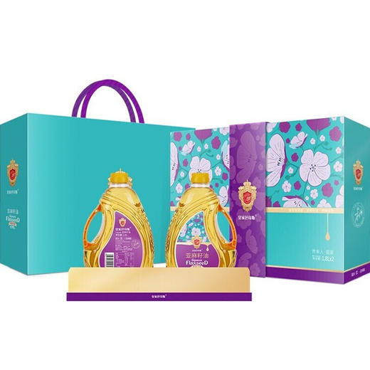 皇家芭苛斯  特级压榨亚麻籽油礼盒装  贵美人.盛宴礼盒1.8L*2 商品图0