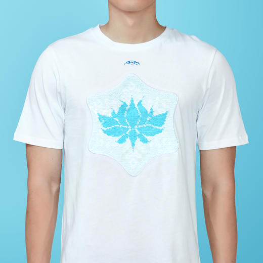 布达拉宫雪花系列珠片T恤衫 商品图1