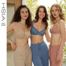 HSIA遐内衣女全罩杯轻薄秋冬新品蕾丝胸罩Daily Lace大胸显小文胸