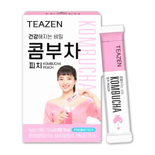 TEAZEN 乳酸菌康普茶桃子味固体饮料5g*10  商品图0