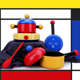 Amercook阿米尔 蒙德里安萌趣儿童系列电陶炉锅具套装