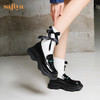 Safiya/索菲娅全羊皮小皮鞋2022早秋学院风厚底一脚蹬增高超轻系列乐福鞋  SF23112417 商品缩略图0
