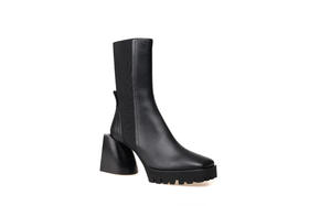 豪麟名鞋奥莱N°21 女鞋短靴牛皮革N14080N黑色  原价8600元