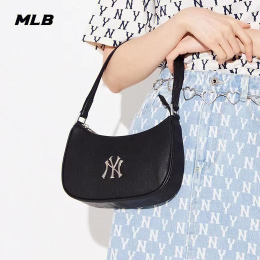 MLB泫雅同新款NY复古老花腋下包洋基队男女款单肩斜跨手提包 商品图5