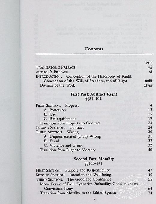 【中商原版】黑格尔：法哲学原理 英文原版 Philosophy Of Right G. W. F. Hegel 商品图5