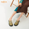 Safiya/索菲娅皮鞋2022年早秋网红新款英伦风水钻方扣厚底超轻系列乐福鞋 SF23112012 商品缩略图4