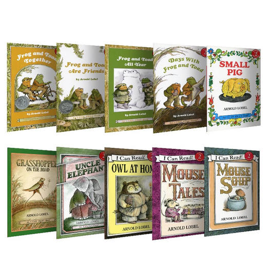 英文原版 Frog and Toad 青蛙和蟾蜍英文版 10册盒装 艾诺洛贝尔 凯迪克大奖 汪培珽第三阶段 附4个CD 商品图2