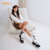 Safiya/索菲娅2022年秋季新品法式小香风复古交叉带玛丽珍小皮鞋SF23111086 商品缩略图10