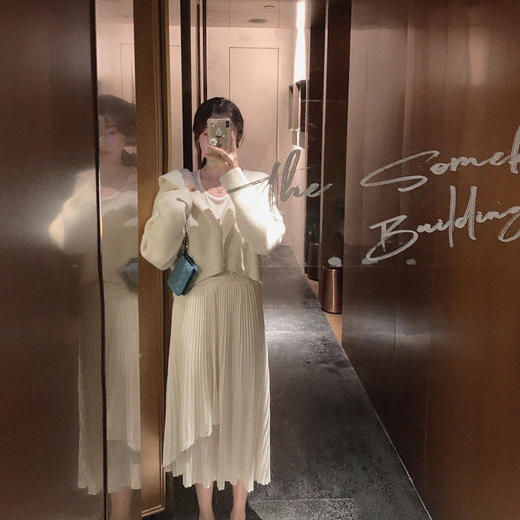 金蘑菇菇【羊毛飘飘裙】纱裙般飘逸浪漫！温柔百褶裙 商品图9