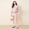 【拼】西遇粉色小香风套装女新款温柔气质名媛风短款上衣外套11721384X 商品缩略图4