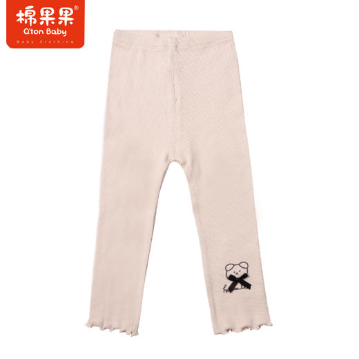 商场同款棉果果秋季新款女童针织纯棉百搭打底裤舒适柔软M322206222452 商品图0