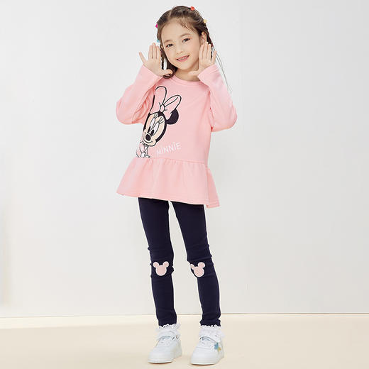 迪士尼童装女童可爱米妮套装秋冬新品甜美卫衣两件套223T1432 商品图2