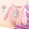 贝贝怡童装秋冬儿童连帽卫衣女童加厚亲肤绒上衣223S3080 商品缩略图5