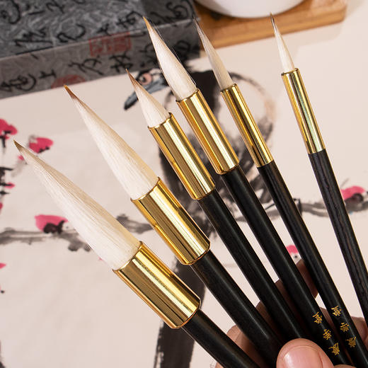 【庆学堂】名师定制毛笔-澄怀套装6支 毛笔 商品图4