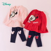 迪士尼童装女童可爱米妮套装秋冬新品甜美卫衣两件套223T1432 商品缩略图4