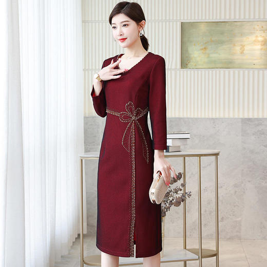 结婚礼服妈妈装新秋款高贵喜婆婆婚宴旗袍大码轻款女SXY-2653 商品图4