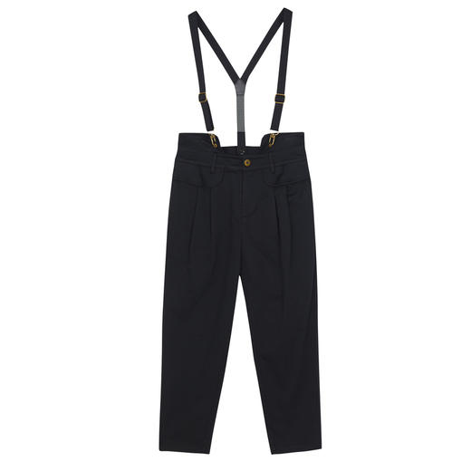 谜底可拆卸背带裤女2022秋新款小众腰封设计休闲萝卜裤223MK1126 商品图4