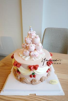 「女士」可爱猪猪塔