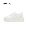 westory厚底增高复古小白鞋ins潮22年秋季新款透气休闲鞋女72471 商品缩略图1