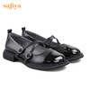Safiya/索菲娅2022年秋季新品法式小香风复古交叉带玛丽珍小皮鞋SF23111086 商品缩略图4