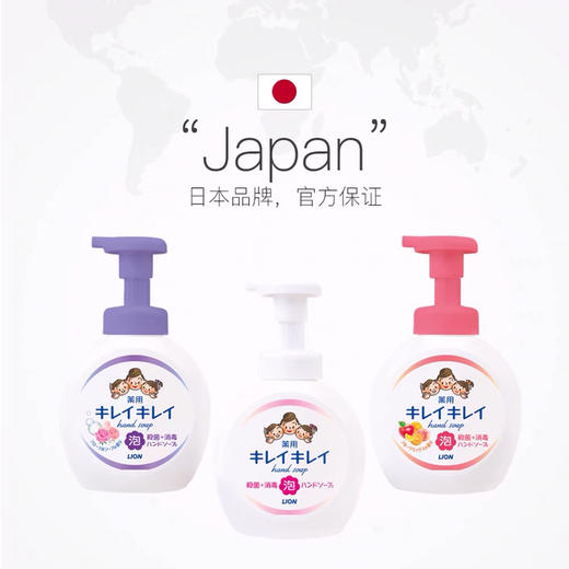 日本狮王LION-儿童宝宝泡沫洗手液抑菌消毒杀菌-金卡会员6折-味道随机发货 商品图2