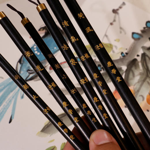 【庆学堂】名师定制毛笔-澄怀套装6支 毛笔 商品图2