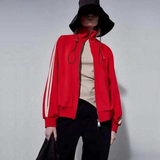 双条纹立领运动外套 商品图0