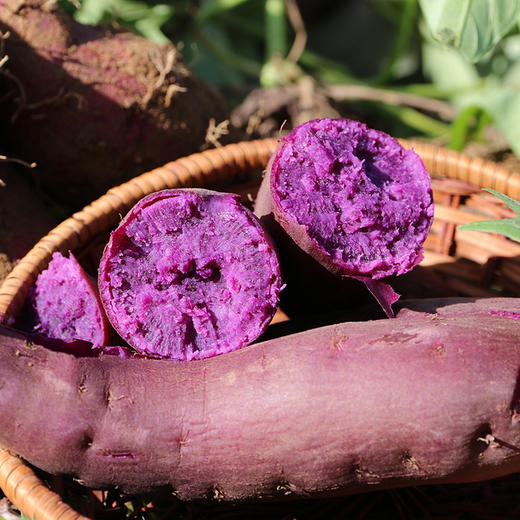 农家种植紫薯 红薯  紫皮紫瓤  皮薄肉厚  几乎无薯丝  香甜软糯  3斤/5斤 商品图2