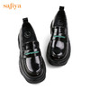 Safiya/索菲娅全羊皮小皮鞋2022早秋学院风厚底一脚蹬增高超轻系列乐福鞋  SF23112417 商品缩略图11