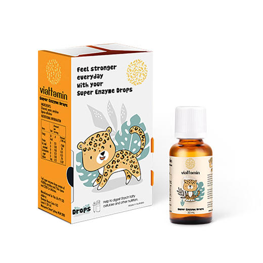 澳洲进口viattamin维态美综合消化酶婴幼儿滴剂儿童宝宝拉肚子腹泻奶伴侣 30ml 商品图0